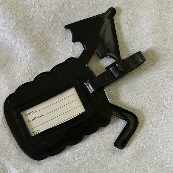 Luggage Tag Silicone Pineapple Cocktail Umbrella Tropical Coastal Beach - Picture 2 of 6